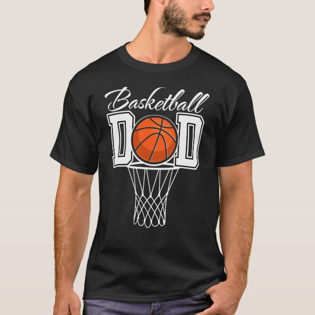 Basketball Pappa T-Shirt (Framsida)