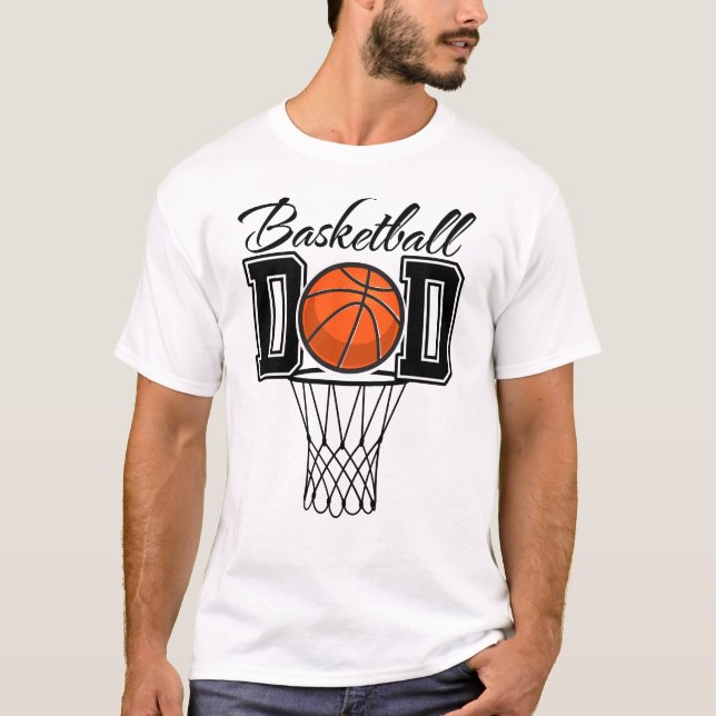 Basketball Pappa T Shirt (Framsida)