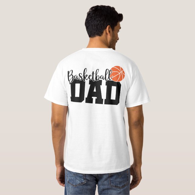 Basketball Pappa T Shirt (Hel baksida)