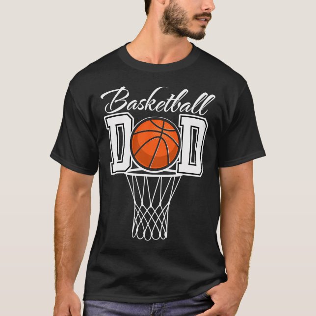 Basketball Pappa T Shirt (Framsida)
