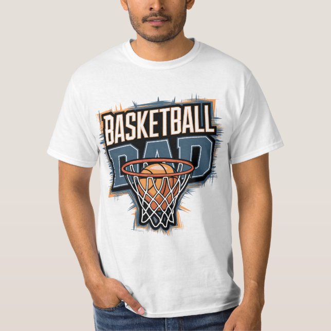 Basketball pappa t shirt (Framsida)