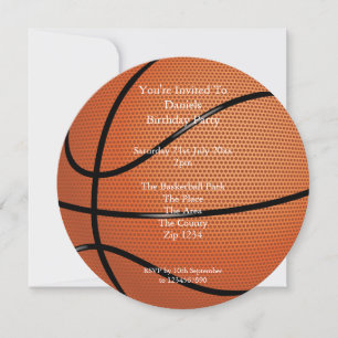Basketball Party Inbjudningar