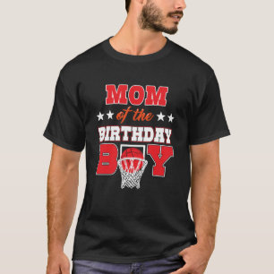 Basketball Party Mamma vid Birthday Boy Baller Fa T Shirt