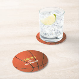Basketball Party Underlägg Papper Rund
