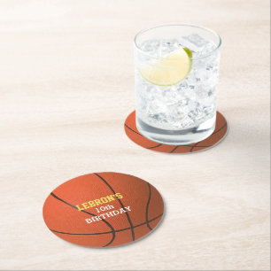 Basketball Party Underlägg Papper Rund