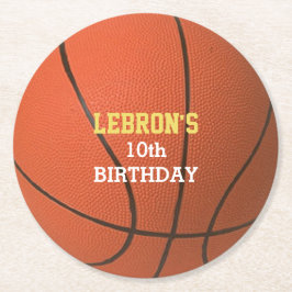 Basketball Party Underlägg Papper Rund