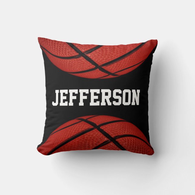Basketball Personlig med namn Kudde (Framsida)