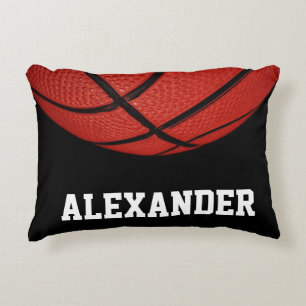 Basketball Personlig med namn och nummer Prydnadskudde