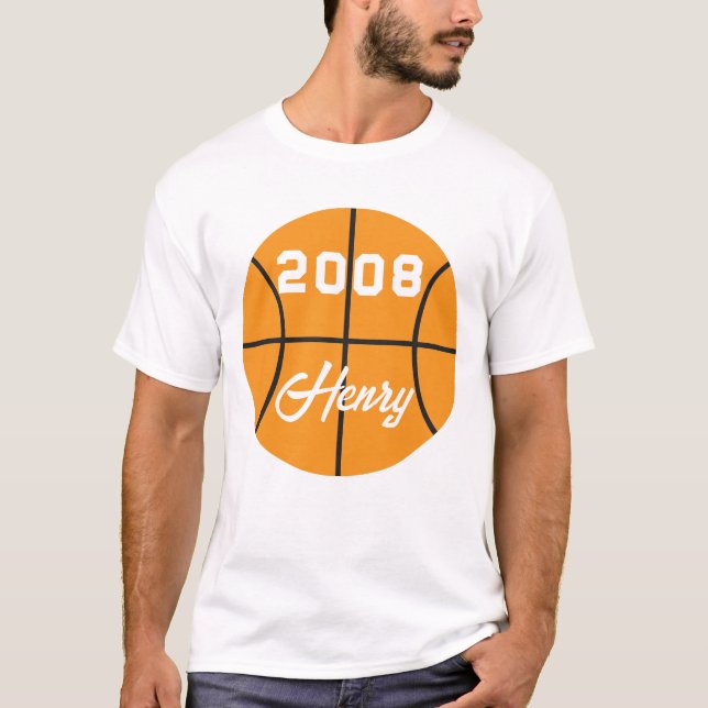 Basketball-personlig T Shirt (Framsida)
