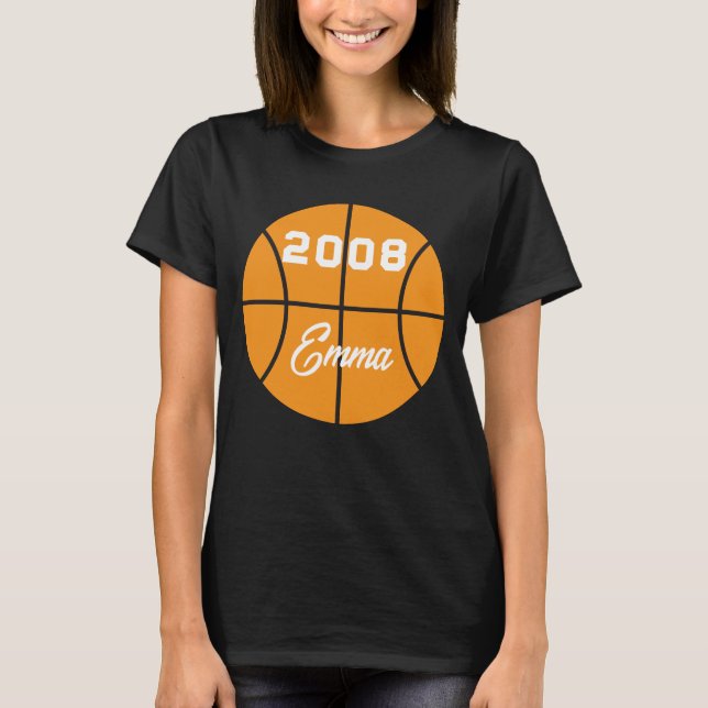 Basketball-personlig T Shirt (Framsida)