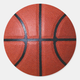 Basketball Photo Sticker Runt Klistermärke