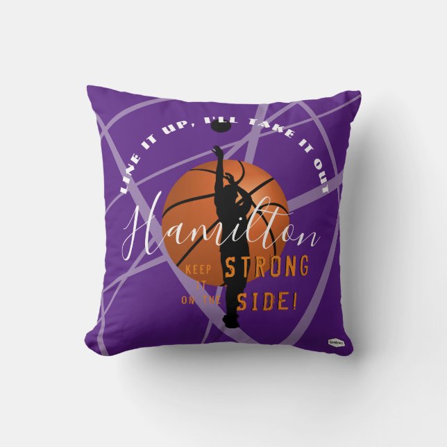 Basketball Pillow HAMbyWG-Lila Kudde (Framsida)