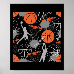 Basketball Play Mönster Poster