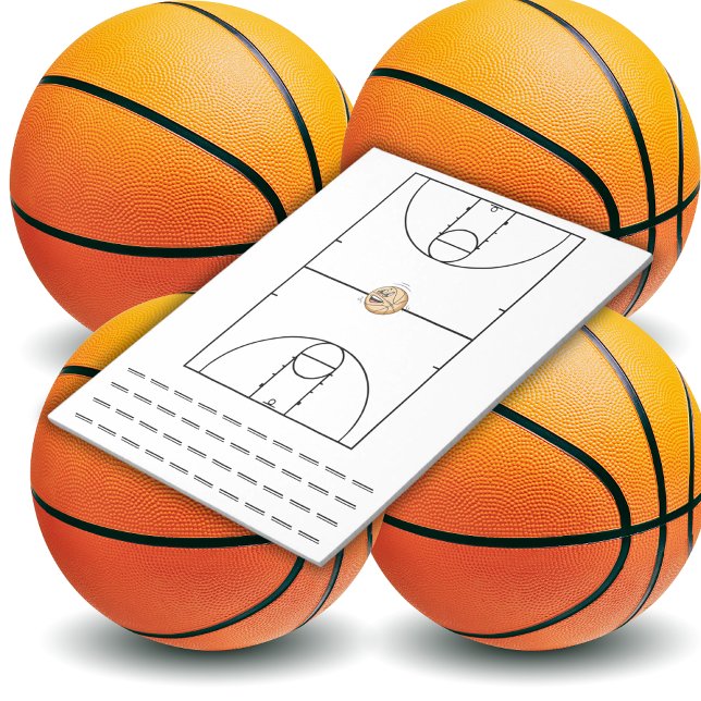 Basketball Playbook Black | Anteckningsblock (Skapare uppladdad)