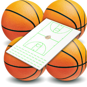 Basketball Playbook-Grönt Anteckningsblock