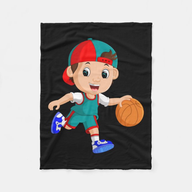 Basketball Player (2) Fleecefilt (Framsidan)