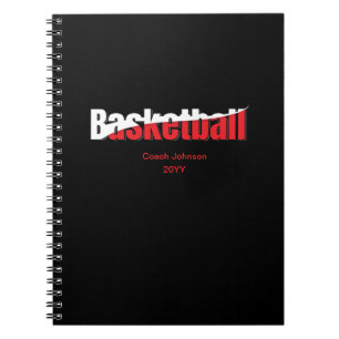 Basketball Player Abstrakt Swant - Ord Art Anteckningsbok