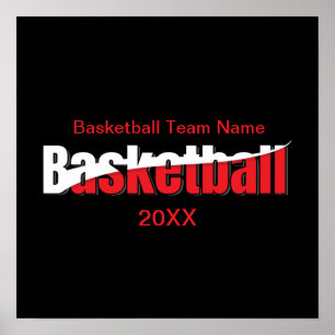 Basketball Player Abstrakt Swant - Ord Art Poster