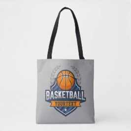 Basketball Player ADD NAMN Varsity School Team Tygkasse