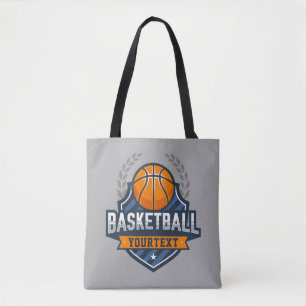 Basketball Player ADD NAMN Varsity School Team Tygkasse