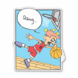 Basketball Player Anpassningsbar-cut Vinyl Sticker Klistermärken