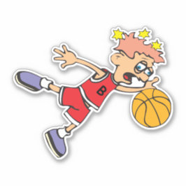 Basketball Player Anpassningsbar-cut Vinyl Sticker Klistermärken