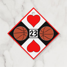 Basketball Player Anpassningsbar Jersey Number Cut Gåvor Etiketter