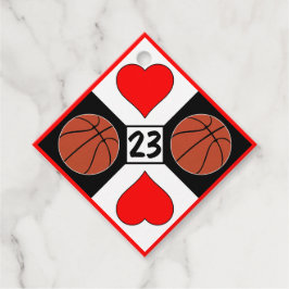 Basketball Player Anpassningsbar Jersey Number Cut Gåvor Etiketter