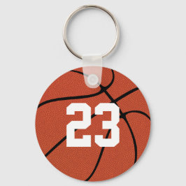 Basketball Player Anpassningsbar Jersey Number ell Nyckelring