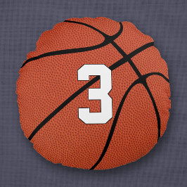 Basketball Player Anpassningsbar Jersey Number Spo Rund Kudde