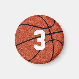 Basketball Player-Anpassningsbar nummer/Brev-minir Magnet