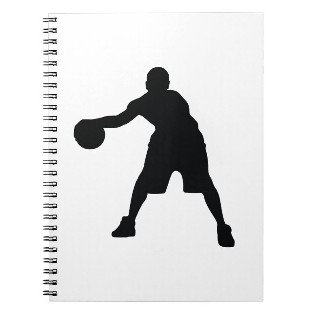 Basketball Player Anteckningsbok Med Spiral (Framsidan)