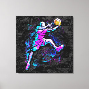 Basketball Player - B-Boll Slam dunk - Streetball Canvastryck