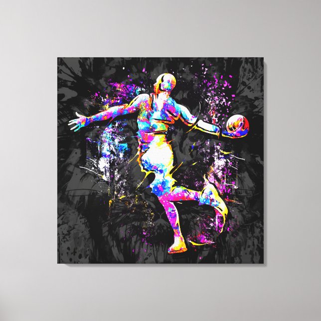 Basketball Player - B-Boll Slam dunk - Streetball  Canvastryck (Framsida)