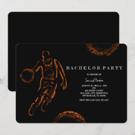 Basketball Player Bachelor/Födelsedagsfest Sports Inbjudningar