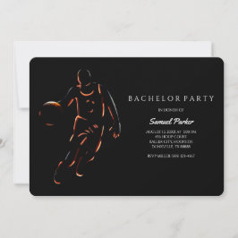 Basketball Player Bachelor/Födelsedagsfest Sports Inbjudningar