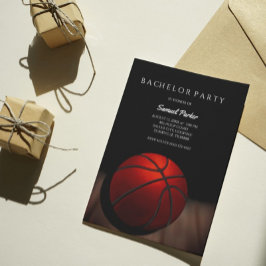 Basketball Player Bachelor/Födelsedagsfest Sports Inbjudningar