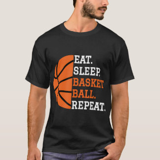 Basketball Player Boy Eat Ssov Basketball Repetate T Shirt