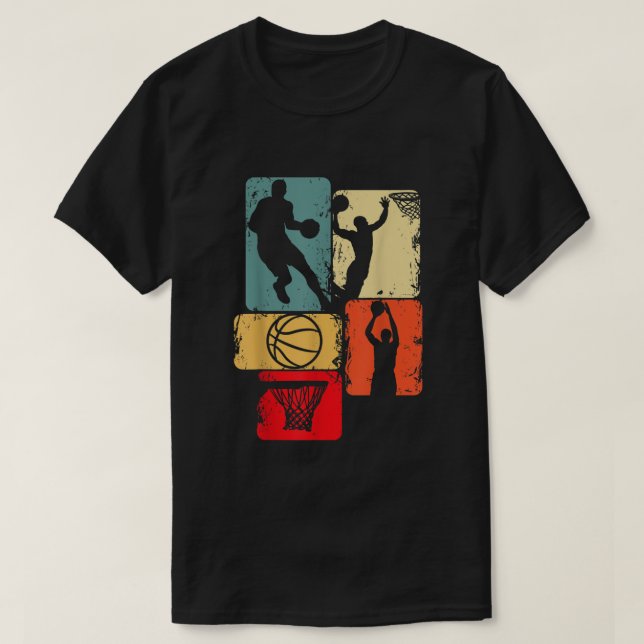 Basketball Player Boys Kids Manar T Shirt (Design framsida)