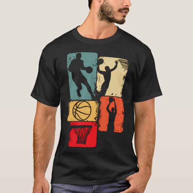 Basketball Player Boys Kids Manar T Shirt (Framsida)