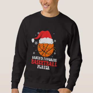 Basketball Player Christmas Basketball Lång Ärmad Tröja