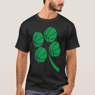 Basketball Player Coach Shamrock St Patricks Day I T Shirt