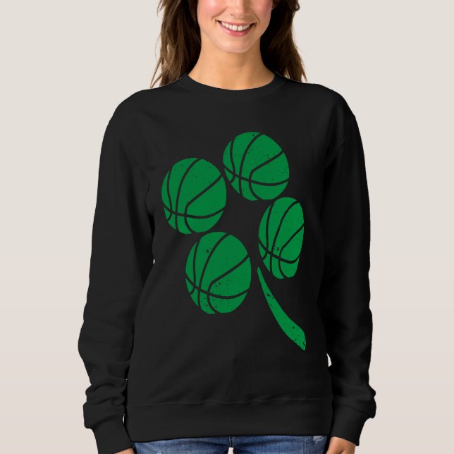 Basketball Player Coach Shamrock St Patricks Day I T Shirt (Framsida)