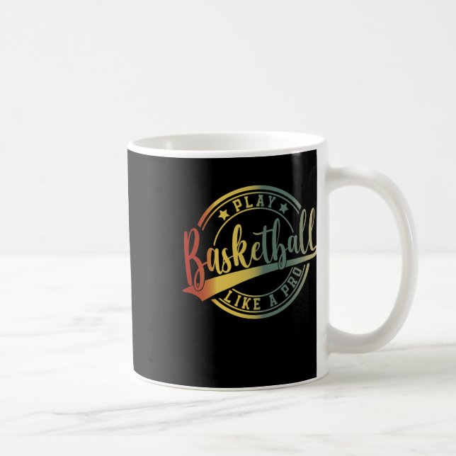 Basketball Player Fläkt College Basketball Coach Kaffemugg (Höger)