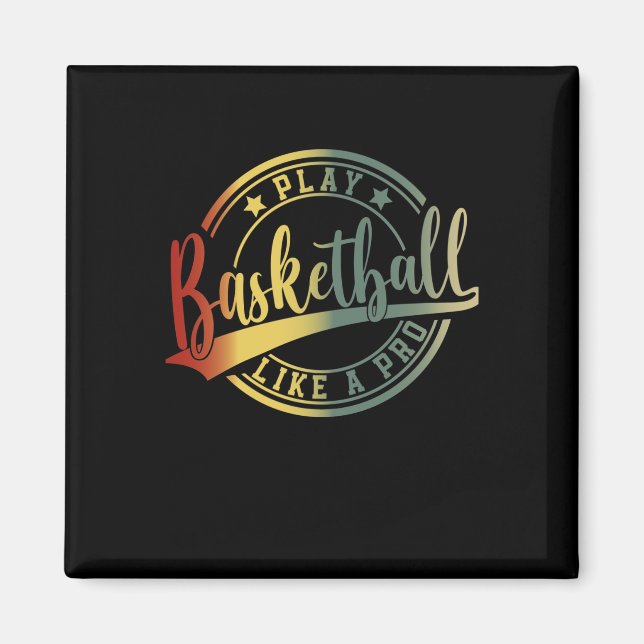 Basketball Player Fläkt College Basketball Coach Magnet (Framsidan)