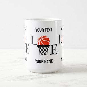 Basketball Player Girl, Basketball Girl Birthday Kaffemugg