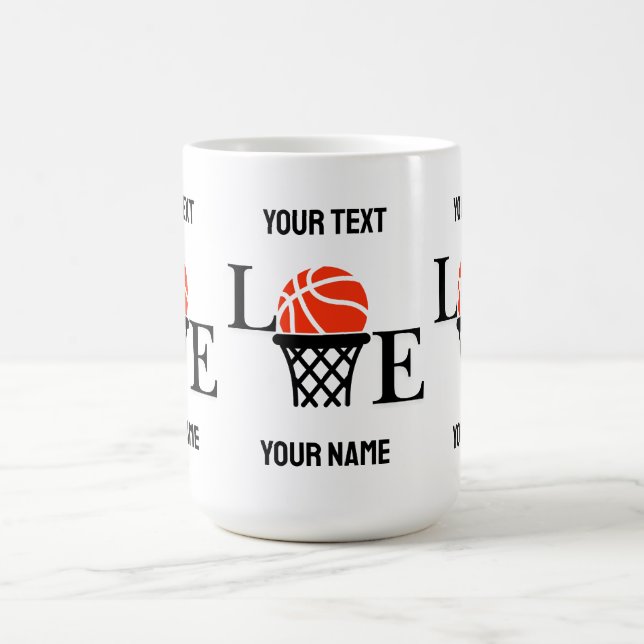 Basketball Player Girl, Basketball Girl Birthday Kaffemugg (Center)
