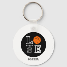 Basketball Player Girl, Basketball Girl Birthday Nyckelring
