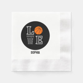 Basketball Player Girl, Basketball Girl Birthday Pappersservett
