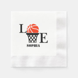 Basketball Player Girl, Basketball Girl Birthday Pappersservett